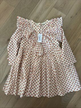 Pink Chicken Cream Floral dress